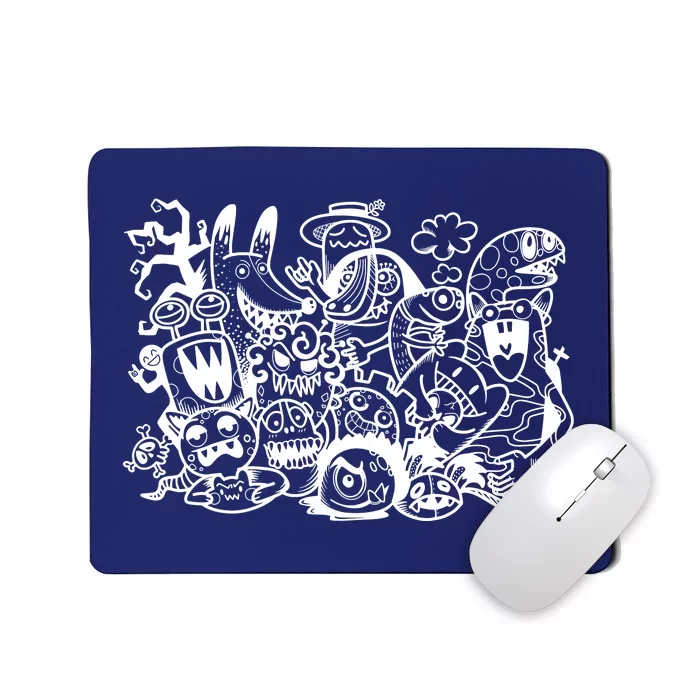 Cool Classic Cartoonish Character Group Mousepad