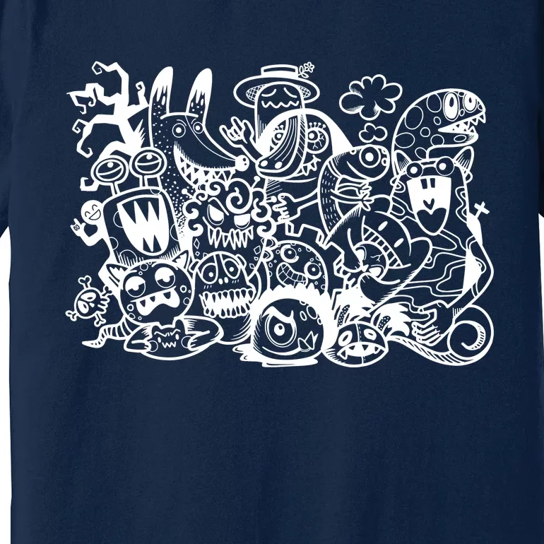 Cool Classic Cartoonish Character Group Premium T-Shirt