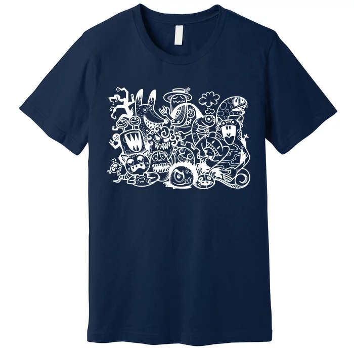 Cool Classic Cartoonish Character Group Premium T-Shirt