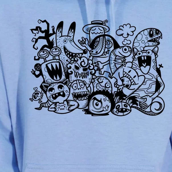 Cool Classic Cartoonish Character Group Unisex Surf Hoodie