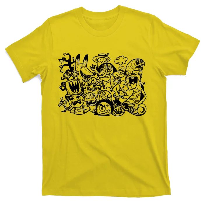 Cool Classic Cartoonish Character Group T-Shirt