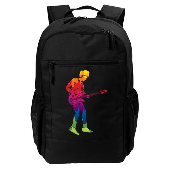 Cool Colorful Music Guitar Guy Daily Commute Backpack