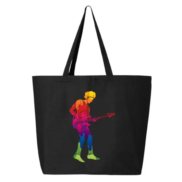 Cool Colorful Music Guitar Guy 25L Jumbo Tote