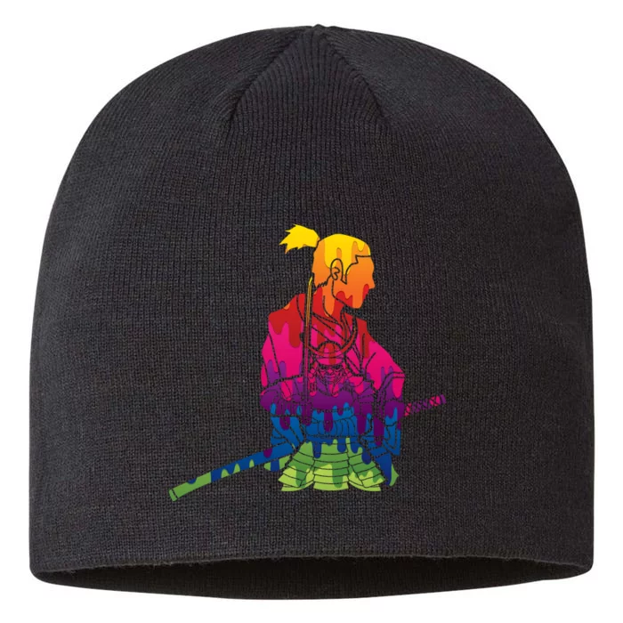 Cool Colorful Samurai Katana 8 1/2in Sustainable Knit Beanie