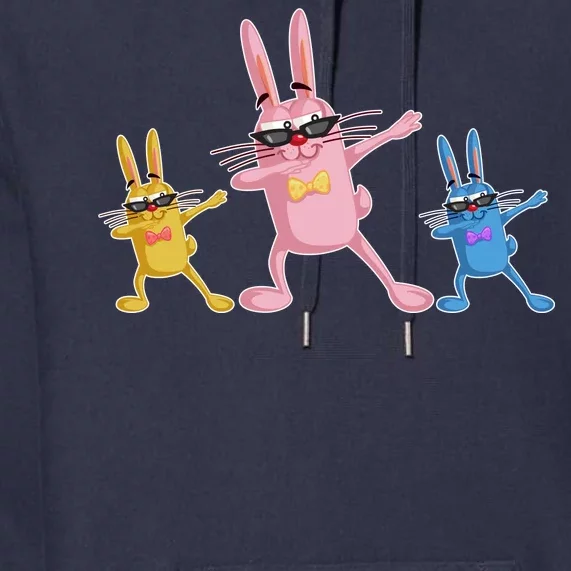 Cool Dabbing Easter Bunnies Premium Hoodie