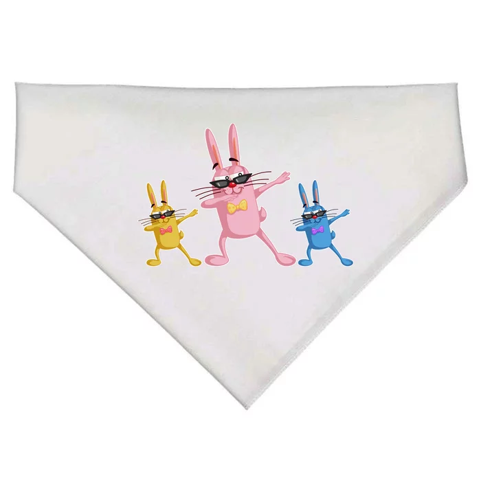 Cool Dabbing Easter Bunnies USA-Made Doggie Bandana