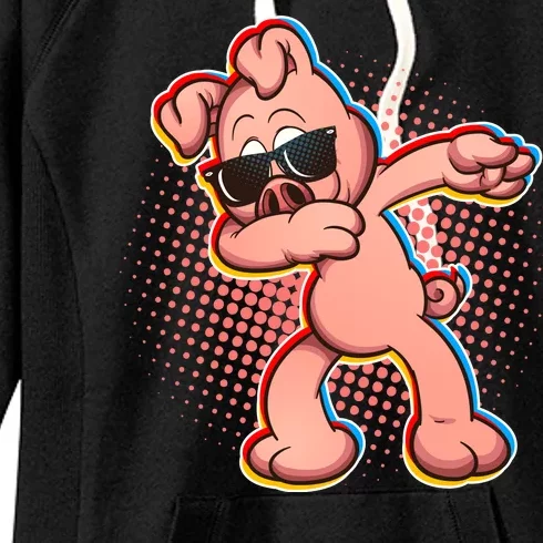 Cool Dabbing Pig Women's Fleece Hoodie