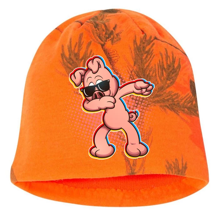 Cool Dabbing Pig Kati - Camo Knit Beanie