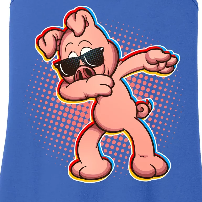 Cool Dabbing Pig Ladies Essential Tank