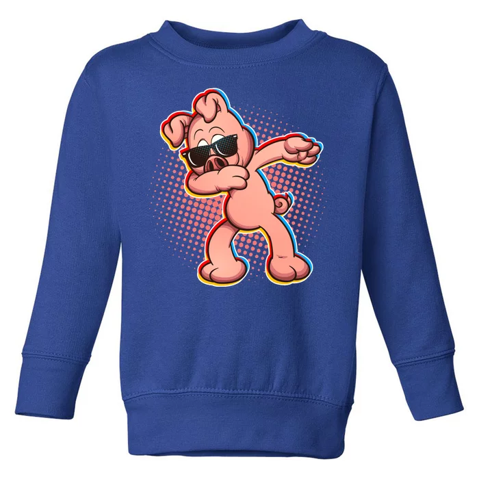 Cool Dabbing Pig Toddler Sweatshirt