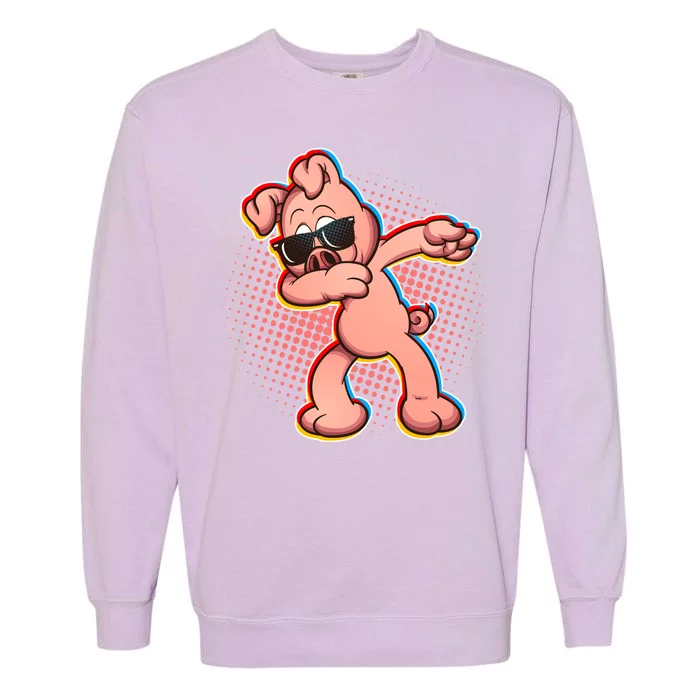 Cool Dabbing Pig Garment-Dyed Sweatshirt