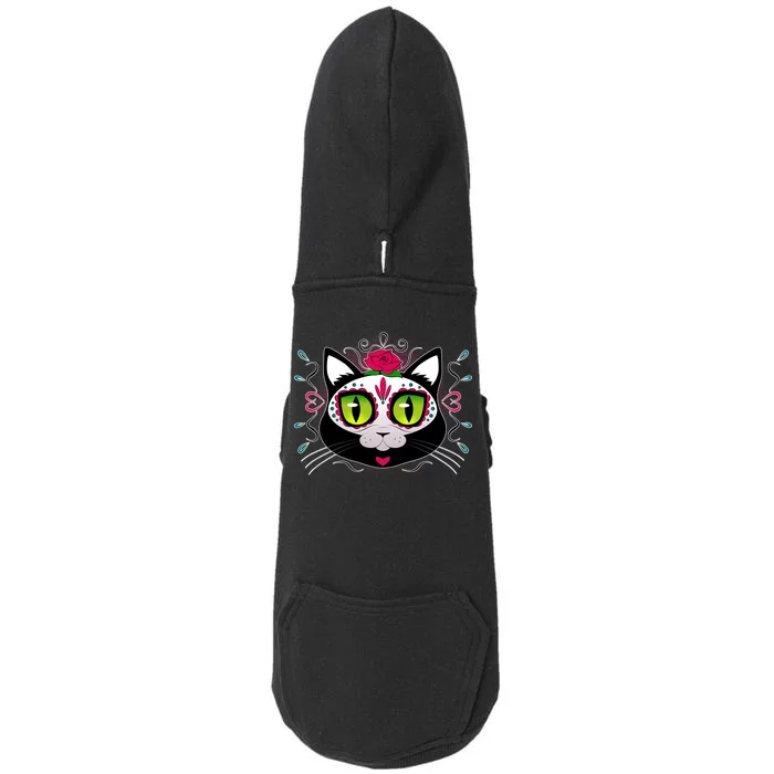 Cool Day Of The Dead Cat Doggie 3-End Fleece Hoodie