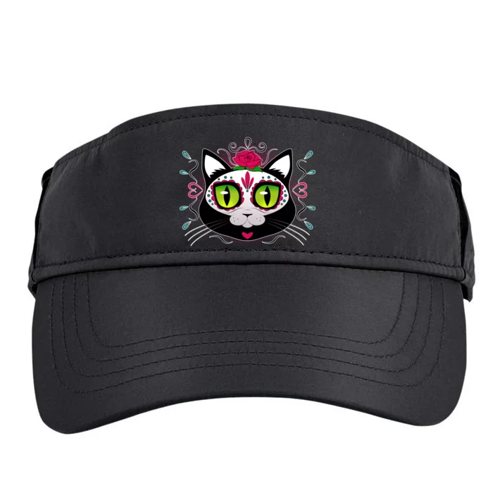 Cool Day Of The Dead Cat Adult Drive Performance Visor