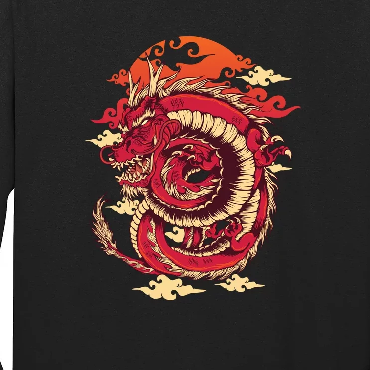 Cool Dragon Cloud design Long Sleeve Shirt