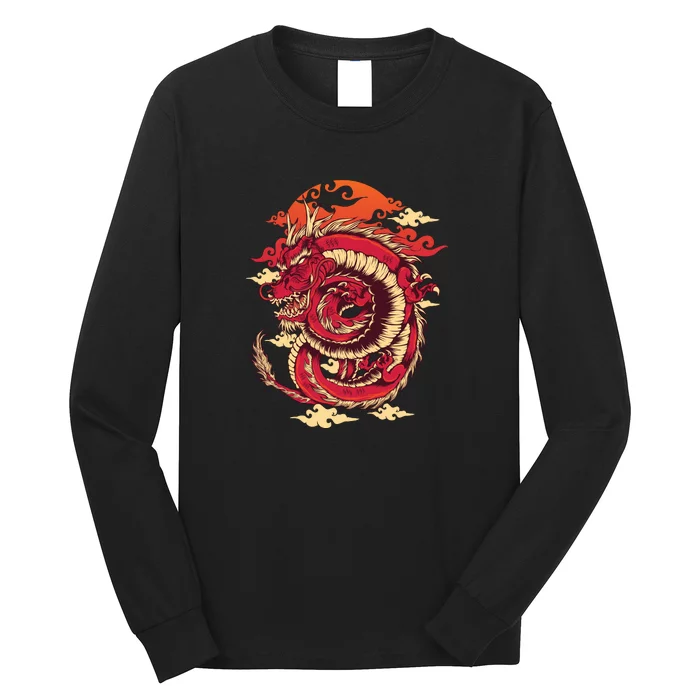 Cool Dragon Cloud design Long Sleeve Shirt