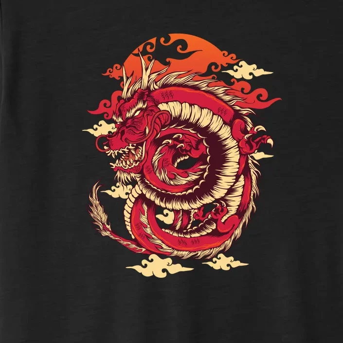 Cool Dragon Cloud design ChromaSoft Performance T-Shirt