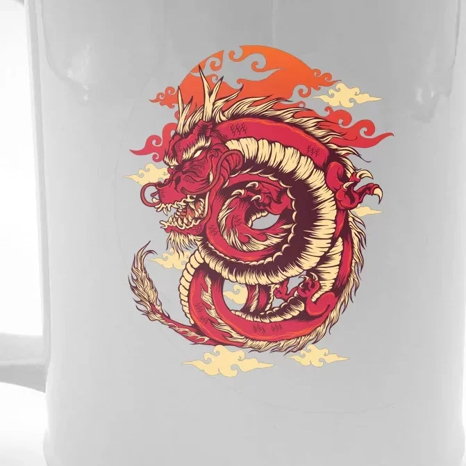 Cool Dragon Cloud design Front & Back Beer Stein