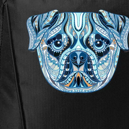 Cool Ethnic Trippy Pug Dog Face City Backpack