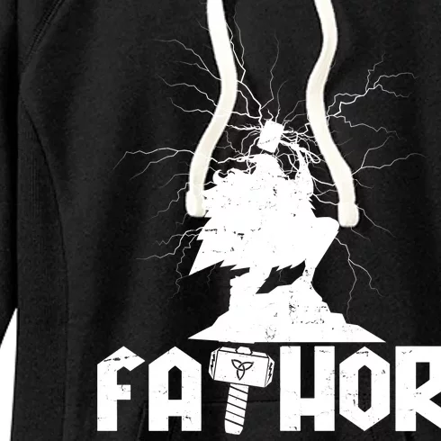 Cool Father's Day Mighty FATHOR Women's Fleece Hoodie