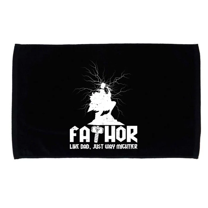 Cool Father's Day Mighty FATHOR Microfiber Hand Towel