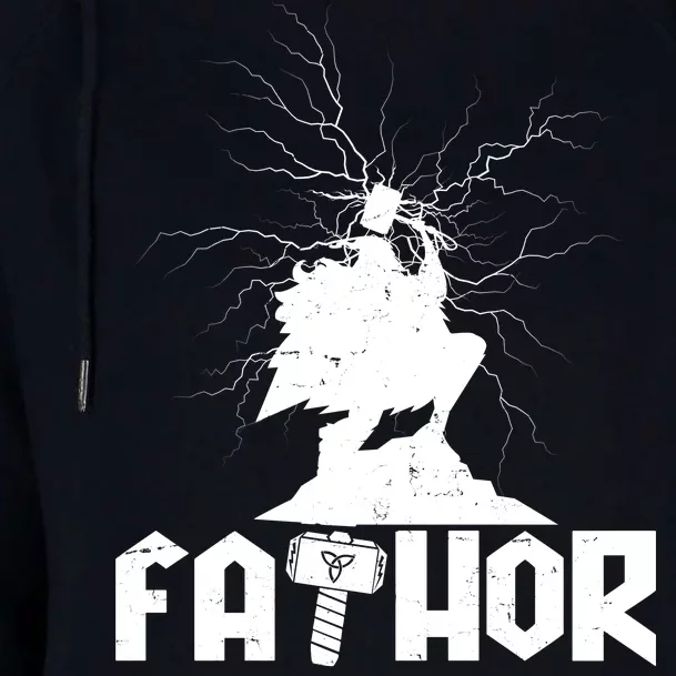 Cool Father's Day Mighty FATHOR Womens Funnel Neck Pullover Hood