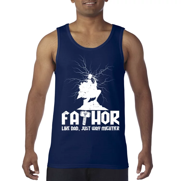 Cool Father's Day Mighty FATHOR Tank Top