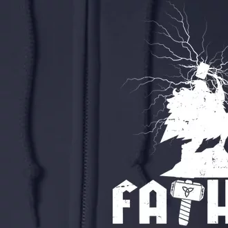 Cool Father's Day Mighty FATHOR Full Zip Hoodie