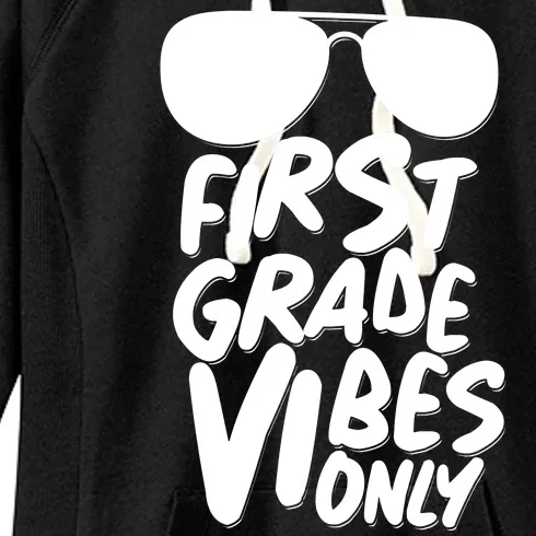 Cool First Grade Vibes Only Back to School Women's Fleece Hoodie