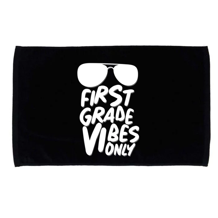 Cool First Grade Vibes Only Back to School Microfiber Hand Towel