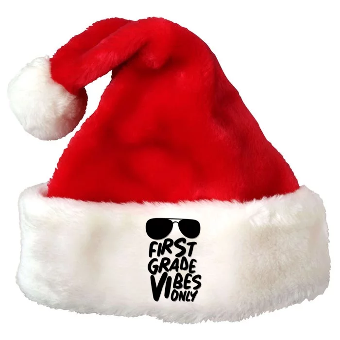 Cool First Grade Vibes Only Back to School Premium Christmas Santa Hat