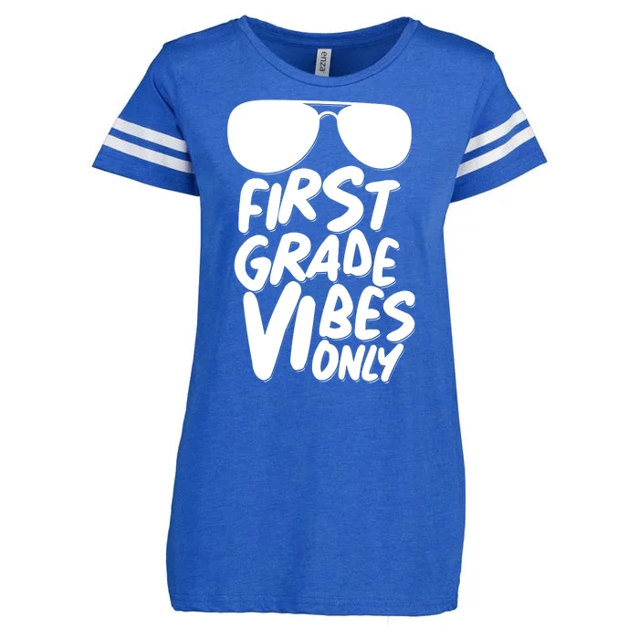 Cool First Grade Vibes Only Back to School Enza Ladies Jersey Football T-Shirt