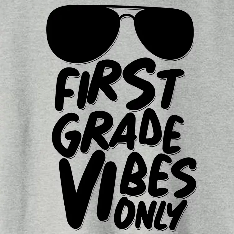 Cool First Grade Vibes Only Back to School Women's Crop Top Tee