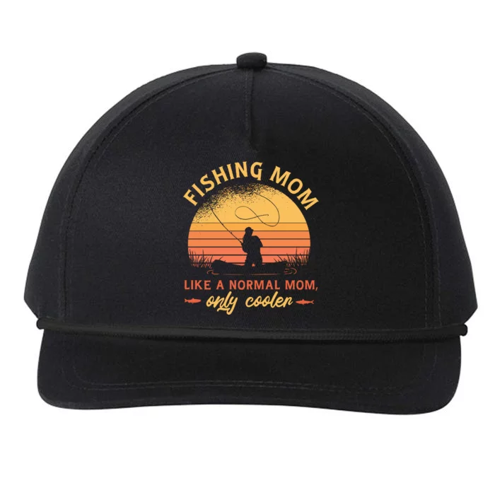 Cool Fishing Mom Snapback Five-Panel Rope Hat