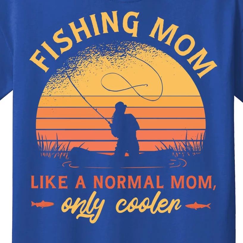 Cool Fishing Mom Kids T-Shirt