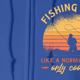 Cool Fishing Mom Full Zip Hoodie