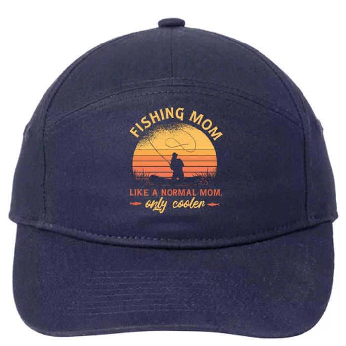 Cool Fishing Mom 7-Panel Snapback Hat