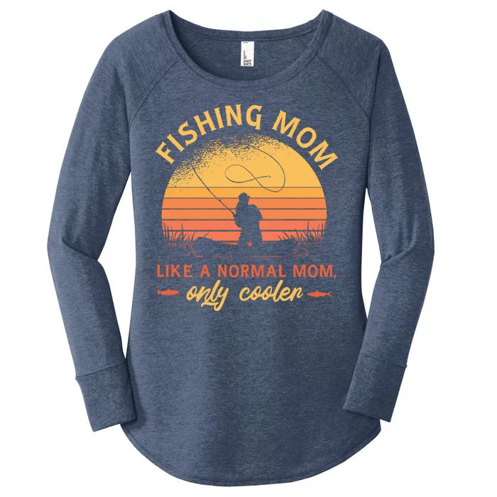 Cool Fishing Mom Women's Perfect Tri Tunic Long Sleeve Shirt