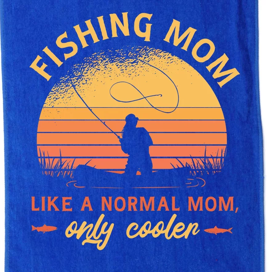 Cool Fishing Mom Platinum Collection Golf Towel