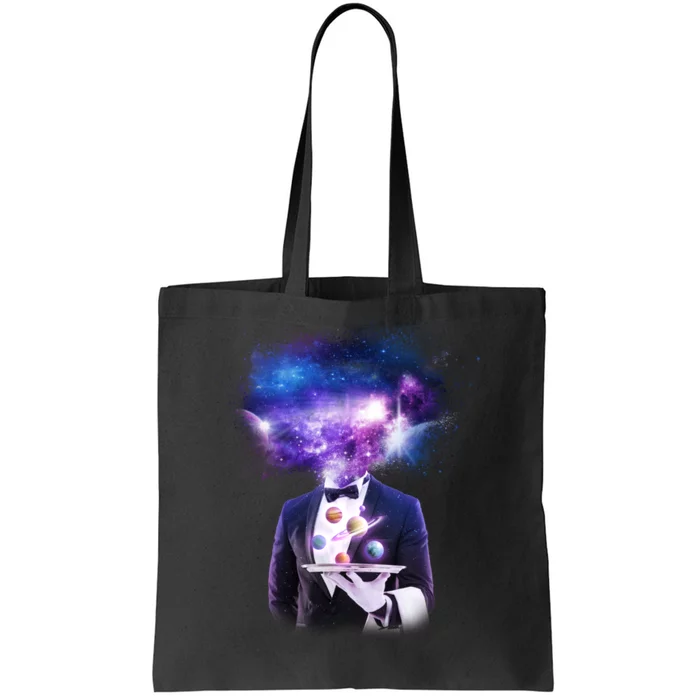 Cool Galaxy Space Head Tote Bag