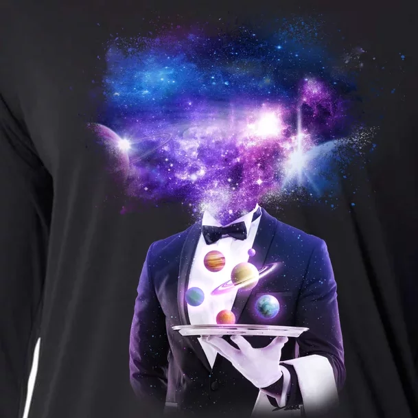 Cool Galaxy Space Head Cooling Performance Long Sleeve Crew