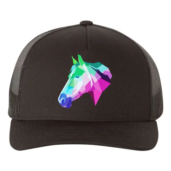 Cool Geometric Horse Yupoong Adult 5-Panel Trucker Hat