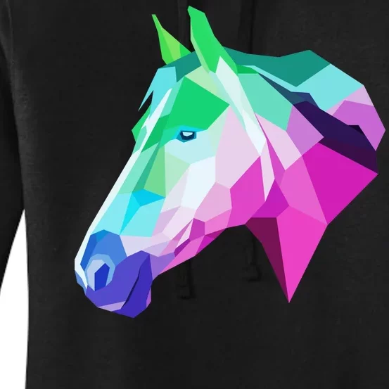 Cool Geometric Horse Women's Pullover Hoodie