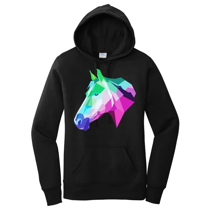 Cool Geometric Horse Women's Pullover Hoodie