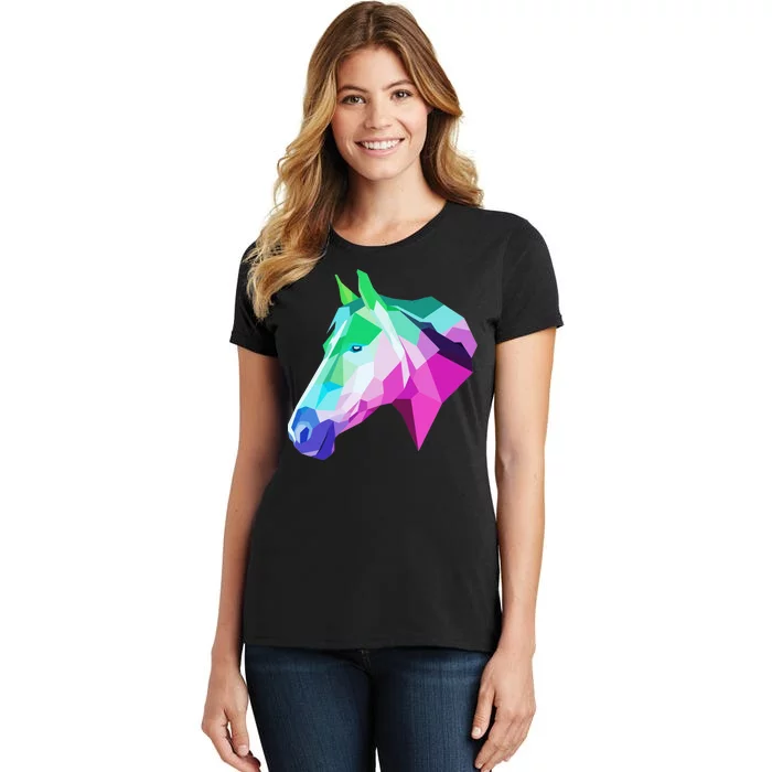 Cool Geometric Horse Women's T-Shirt