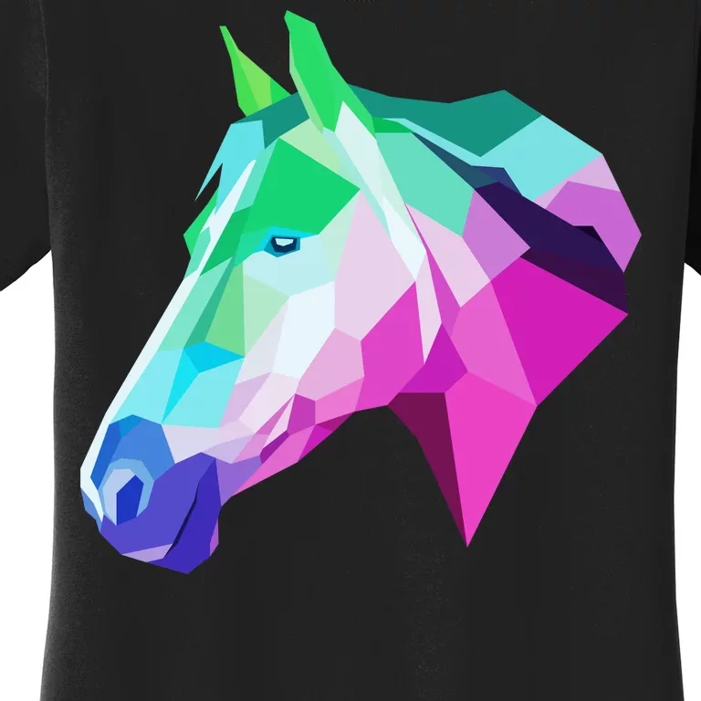 Cool Geometric Horse Women's T-Shirt