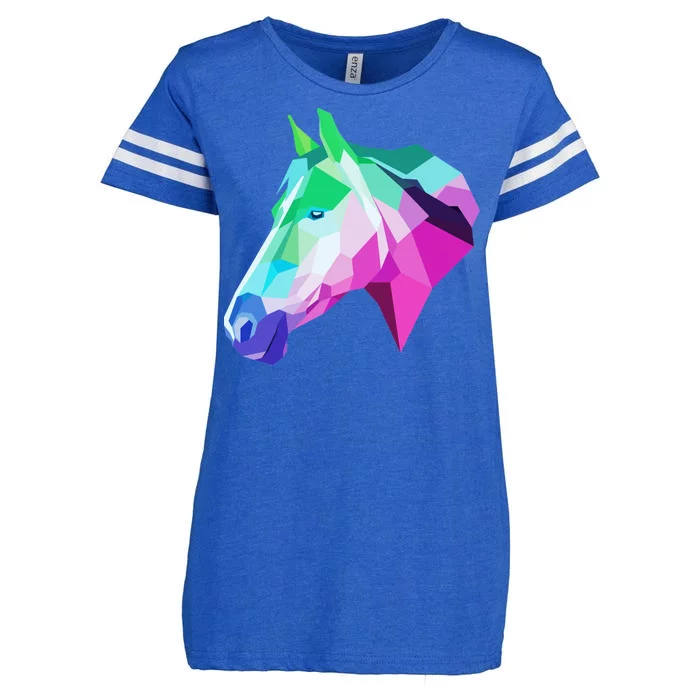 Cool Geometric Horse Enza Ladies Jersey Football T-Shirt