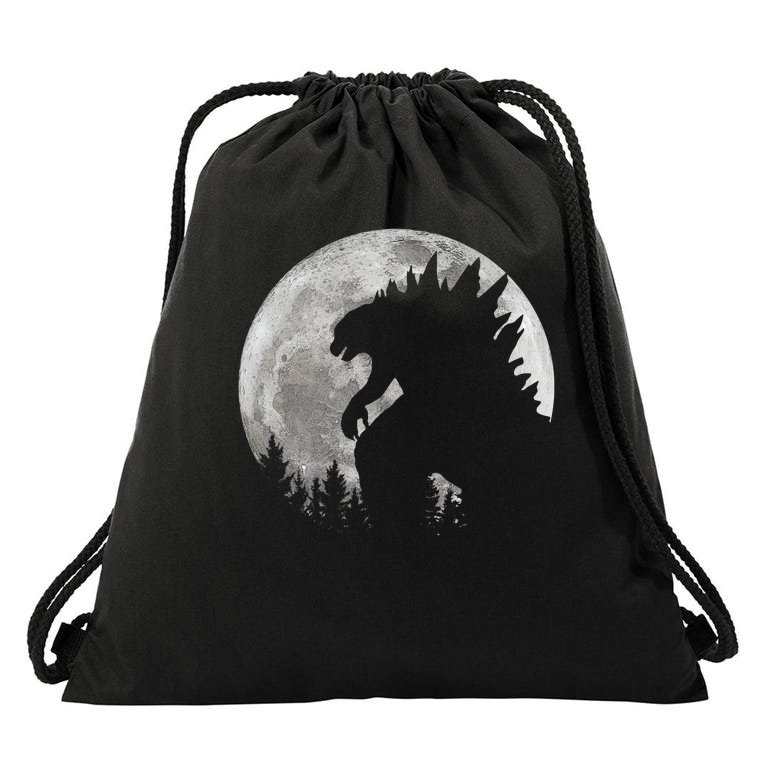 Cool Monster Full Moon Drawstring Bag