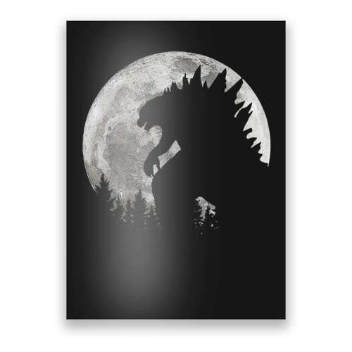 Cool Monster Full Moon Poster