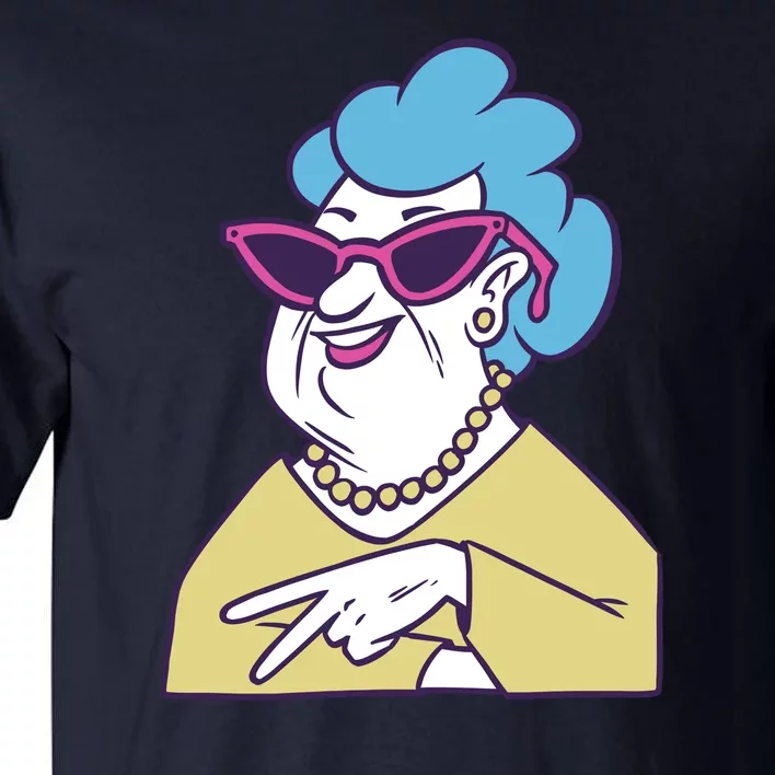 Cool Grandma Peace Sign Tall T-Shirt