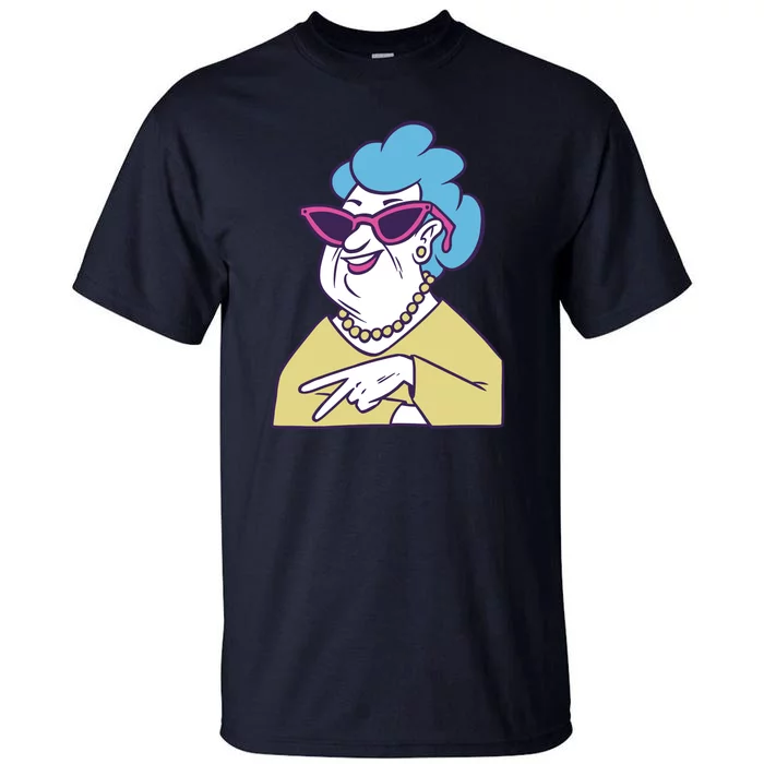 Cool Grandma Peace Sign Tall T-Shirt